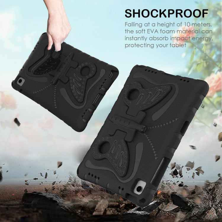 For Samsung Galaxy Tab A11+ / A9+ Butterfly Bracket EVA Shockproof Tablet Case(Black) by bashfashion