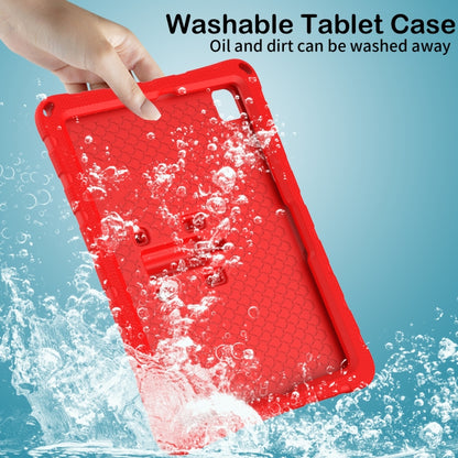 For Samsung Galaxy Tab A11+ / A9+ Butterfly Bracket EVA Shockproof Tablet Case(Red) by bashfashion