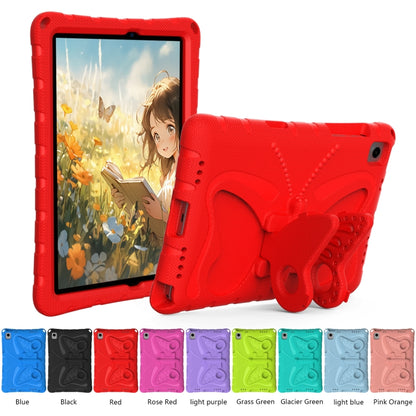 For Samsung Galaxy Tab A11+ / A9+ Butterfly Bracket EVA Shockproof Tablet Case(Red) by bashfashion