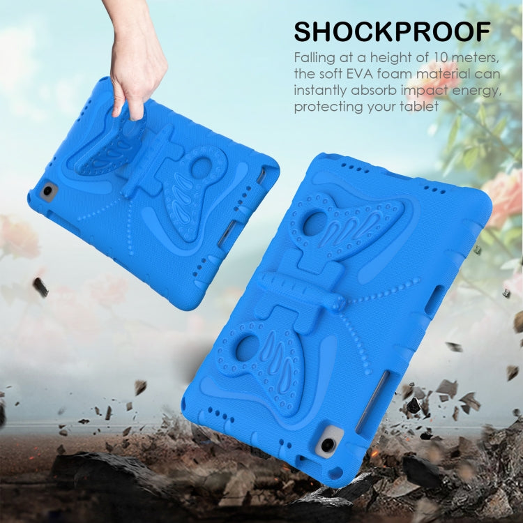 For Samsung Galaxy Tab A11+ / A9+ Butterfly Bracket EVA Shockproof Tablet Case(Blue) by bashfashion