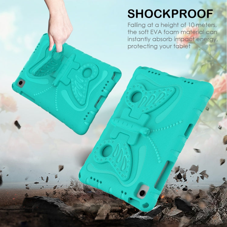For Samsung Galaxy Tab A11+ / A9+ Butterfly Bracket EVA Shockproof Tablet Case(Mint Green) by bashfashion
