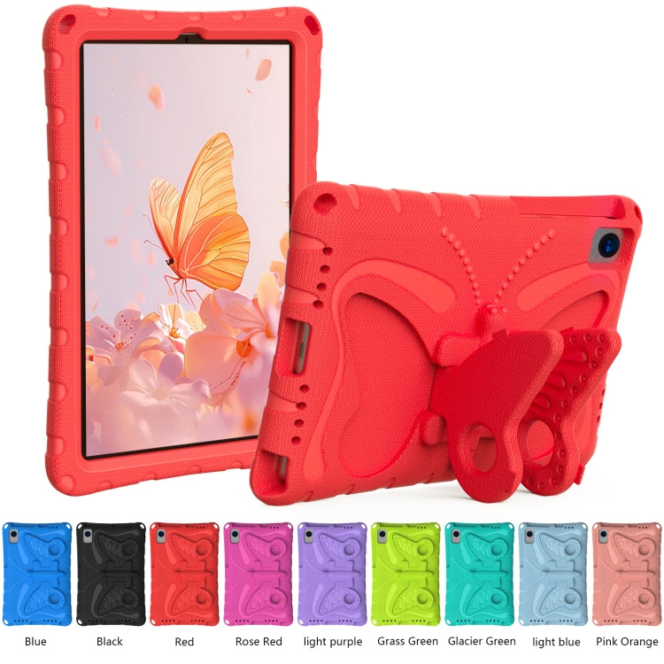 For Samsung Galaxy Tab S6 Lite 10.4 P620 Butterfly Bracket EVA Shockproof Tablet Case(Red) by bashfashion