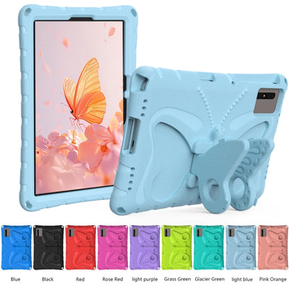 For Samsung Galaxy Tab S9 11 X710 Butterfly Bracket EVA Shockproof Tablet Case(Light Blue) by bashfashion