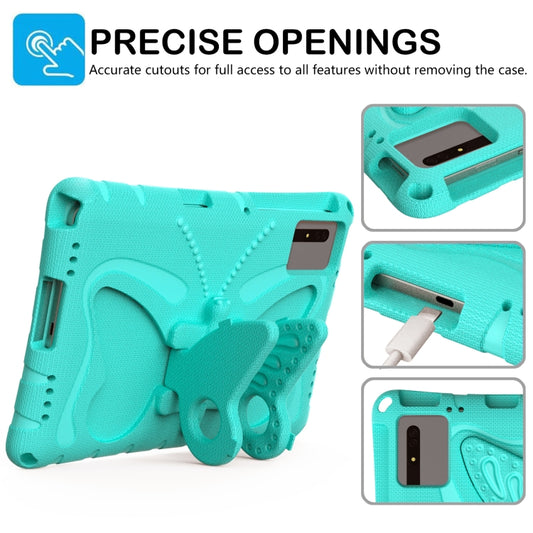 For Samsung Galaxy Tab S9 11 X710 Butterfly Bracket EVA Shockproof Tablet Case(Mint Green) by bashfashion