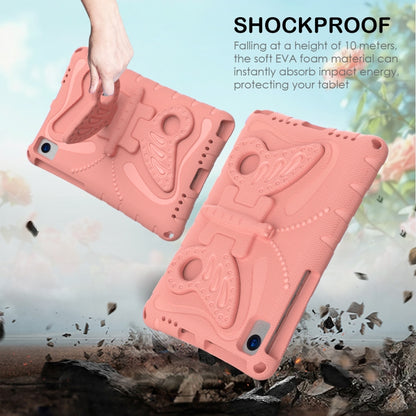 For Samsung Galaxy Tab A7 10.4 T509 Butterfly Bracket EVA Shockproof Tablet Case(Pink Orange) by bashfashion