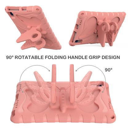 For Samsung Galaxy Tab A7 10.4 T509 Butterfly Bracket EVA Shockproof Tablet Case(Pink Orange) by bashfashion