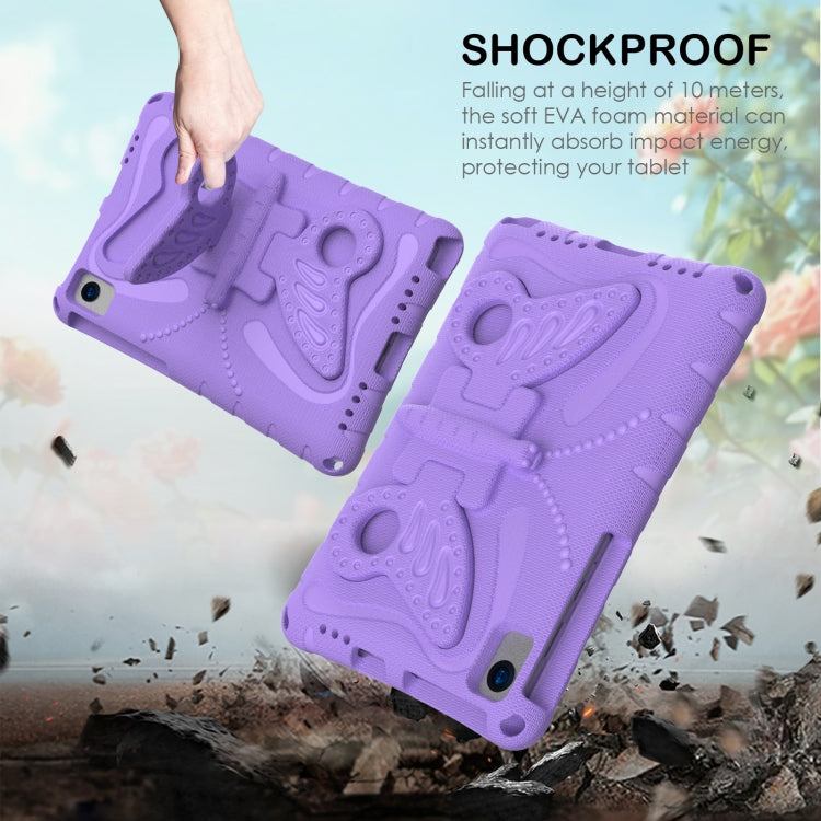 For Samsung Galaxy Tab A7 10.4 T509 Butterfly Bracket EVA Shockproof Tablet Case(Light Purple) by bashfashion
