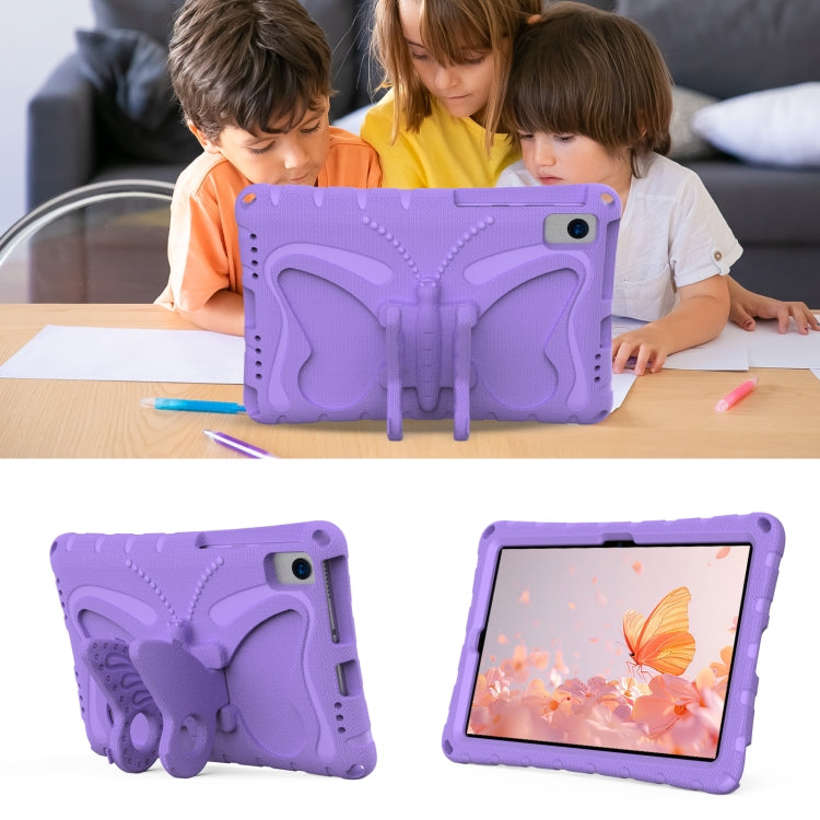 For Samsung Galaxy Tab A7 10.4 T509 Butterfly Bracket EVA Shockproof Tablet Case(Light Purple) by bashfashion