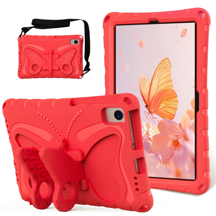 For Samsung Galaxy Tab A7 10.4 T509 Butterfly Bracket EVA Shockproof Tablet Case(Red) by bashfashion