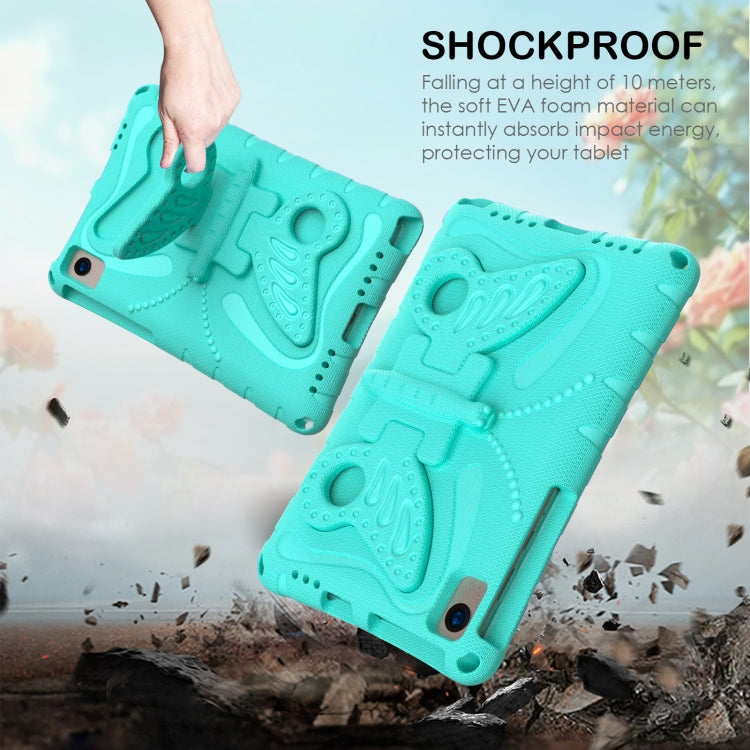 For Samsung Galaxy Tab A7 10.4 T509 Butterfly Bracket EVA Shockproof Tablet Case(Mint Green) by bashfashion