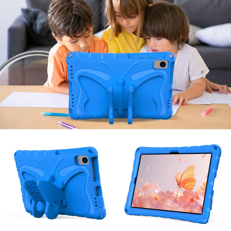 For Samsung Galaxy Tab S6 Lite 10.4 P610 Butterfly Bracket EVA Shockproof Tablet Case(Blue) by bashfashion