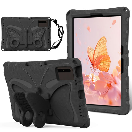 For Samsung Galaxy Tab S8 11 X700N Butterfly Bracket EVA Shockproof Tablet Case(Black) by bashfashion