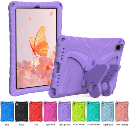 For Samsung Galaxy Tab A7 T500 10.4 Butterfly Bracket EVA Shockproof Tablet Case(Light Purple) by bashfashion