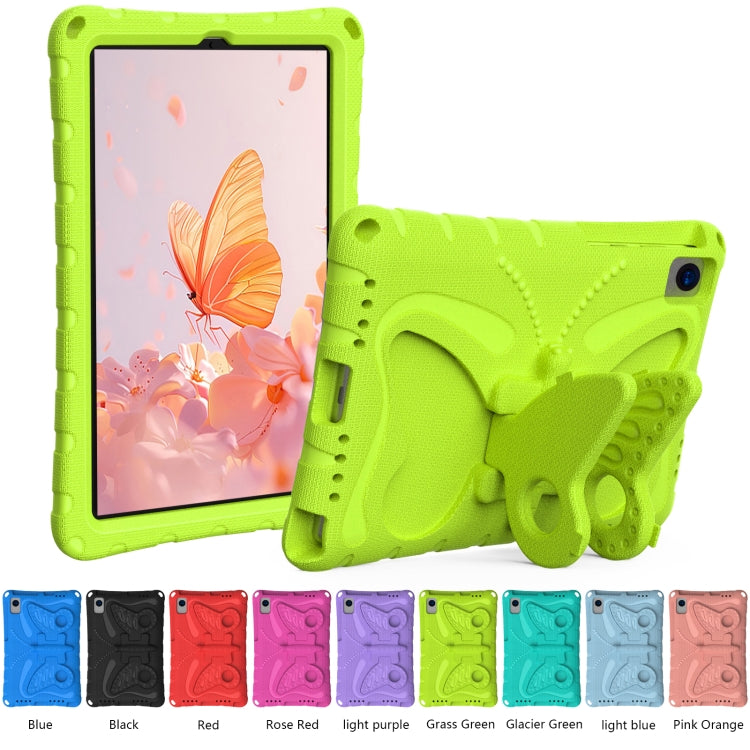 For Samsung Galaxy Tab A7 T500 10.4 Butterfly Bracket EVA Shockproof Tablet Case(Grass Green) by bashfashion