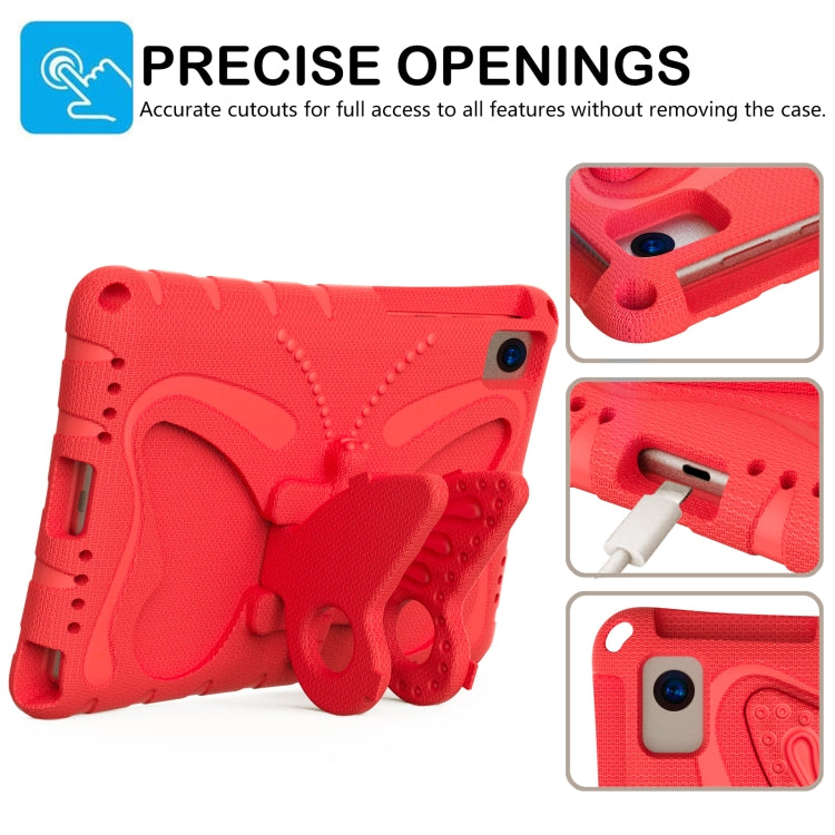 For Samsung Galaxy Tab A7 T500 10.4 Butterfly Bracket EVA Shockproof Tablet Case(Red) by bashfashion