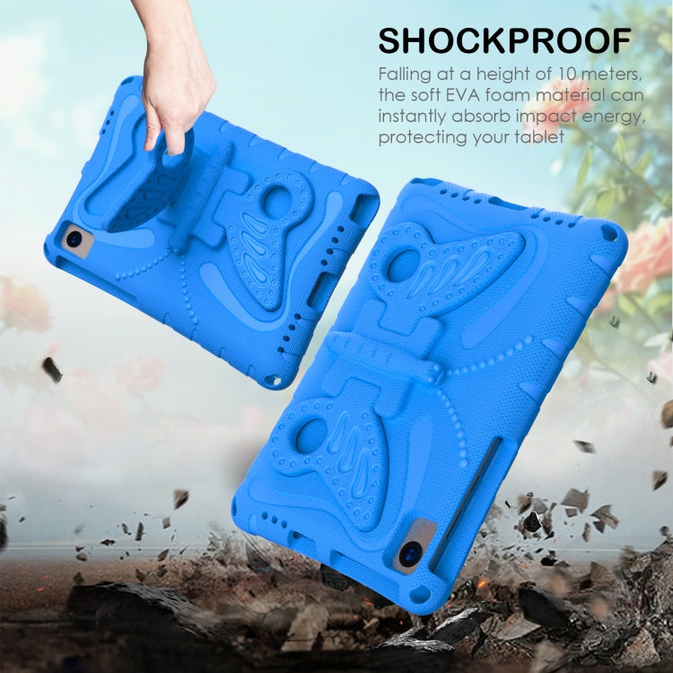 For Samsung Galaxy Tab A7 T500 10.4 Butterfly Bracket EVA Shockproof Tablet Case(Blue) by bashfashion
