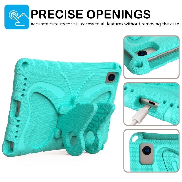 For Samsung Galaxy Tab A7 T500 10.4 Butterfly Bracket EVA Shockproof Tablet Case(Mint Green) by bashfashion