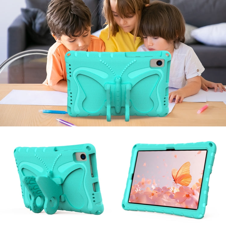For Samsung Galaxy Tab A7 T500 10.4 Butterfly Bracket EVA Shockproof Tablet Case(Mint Green) by bashfashion