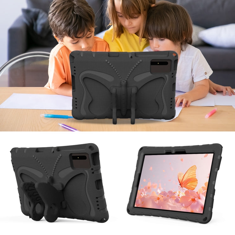 For Samsung Galaxy Tab S7 T870 Butterfly Bracket EVA Shockproof Tablet Case(Black) by bashfashion