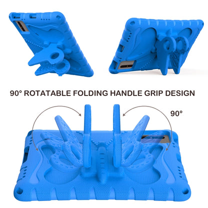 For Samsung Galaxy Tab S7 T870 Butterfly Bracket EVA Shockproof Tablet Case(Blue) by bashfashion