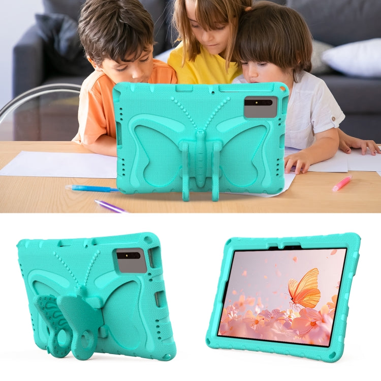 For Samsung Galaxy Tab S7 T870 Butterfly Bracket EVA Shockproof Tablet Case(Mint Green) by bashfashion