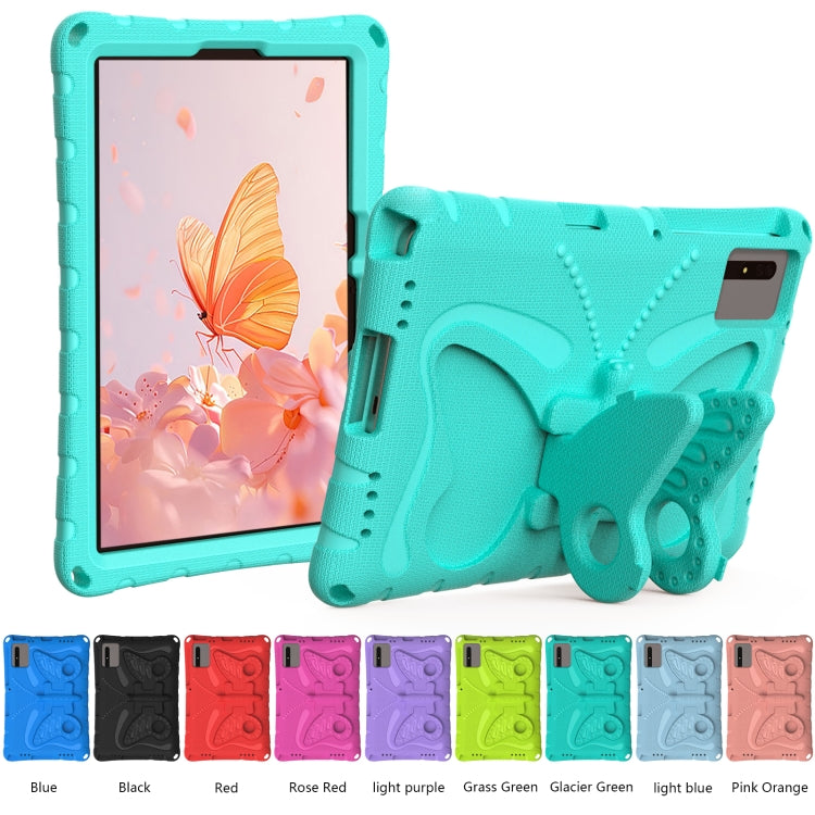 For Samsung Galaxy Tab S7 T870 Butterfly Bracket EVA Shockproof Tablet Case(Mint Green) by bashfashion