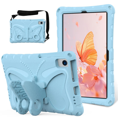 For Samsung Galaxy Tab S6 10.5 T860 Butterfly Bracket EVA Shockproof Tablet Case(Light Blue) by bashfashion