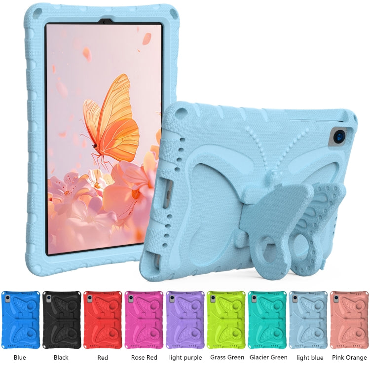 For Samsung Galaxy Tab S6 10.5 T860 Butterfly Bracket EVA Shockproof Tablet Case(Light Blue) by bashfashion