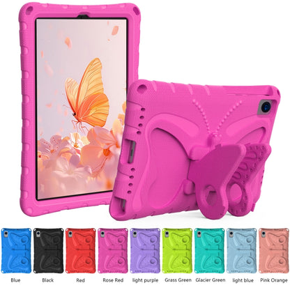 For Samsung Galaxy Tab S6 10.5 T860 Butterfly Bracket EVA Shockproof Tablet Case(Rose Red) by bashfashion