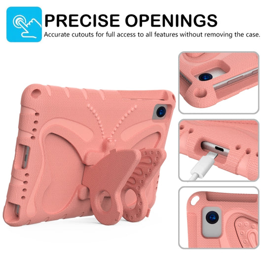 For Samsung Galaxy Tab S5e 10.5 T720 Butterfly Bracket EVA Shockproof Tablet Case(Pink Orange) by bashfashion