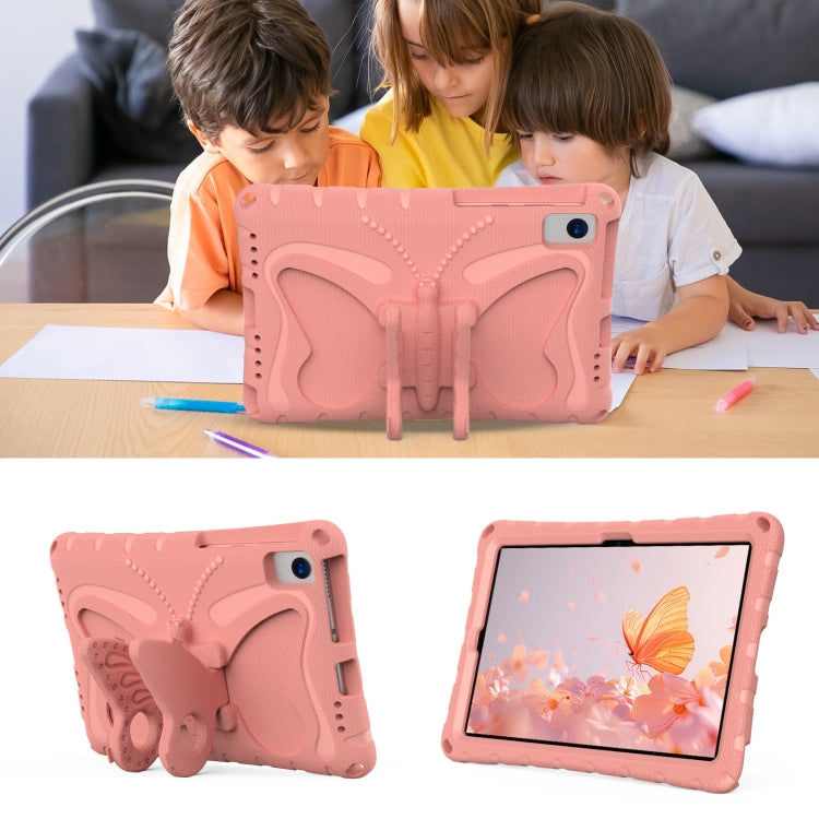 For Samsung Galaxy Tab S5e 10.5 T720 Butterfly Bracket EVA Shockproof Tablet Case(Pink Orange) by bashfashion
