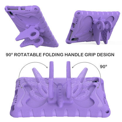For Samsung Galaxy Tab S5e 10.5 T720 Butterfly Bracket EVA Shockproof Tablet Case(Light Purple) by bashfashion