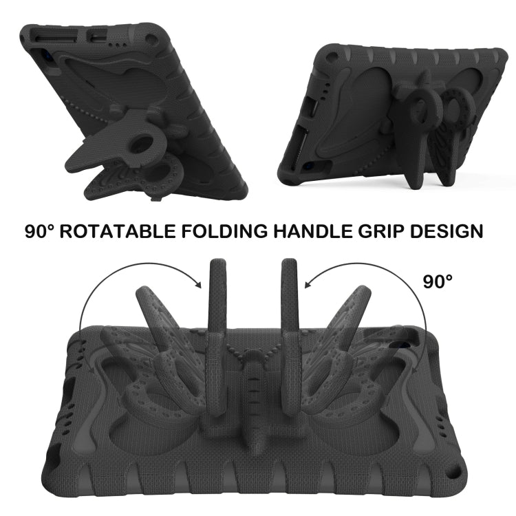 For Samsung Galaxy Tab S5e 10.5 T720 Butterfly Bracket EVA Shockproof Tablet Case(Black) by bashfashion