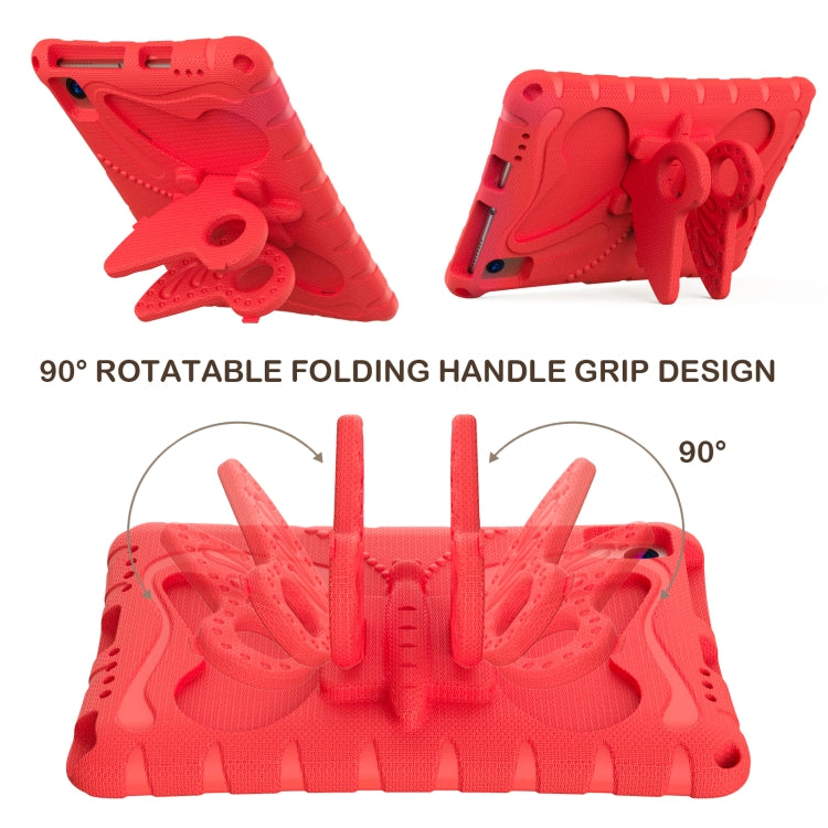 For Samsung Galaxy Tab S5e 10.5 T720 Butterfly Bracket EVA Shockproof Tablet Case(Red) by bashfashion