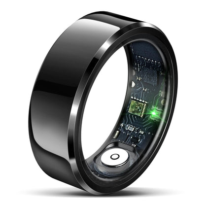 R6 SIZE 11 Smart Ring, Support Heart Rate / Blood Oxygen / Sleep Monitoring(Black) by bashfashion