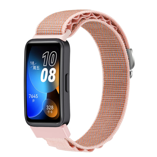 For Huawei Band 8 / 9 Loop Nylon Watch Band(Pink) by bashfashion