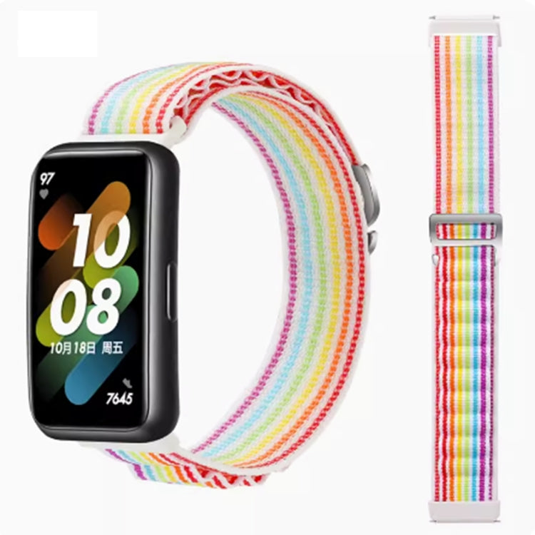 For Huawei Band 8 / 9 Loop Nylon Watch Band(Colorful) by bashfashion