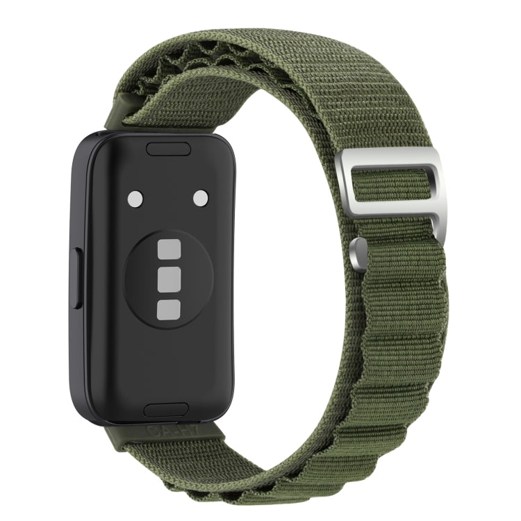 For Huawei Band 8 / 9 Loop Nylon Watch Band(Green) by bashfashion