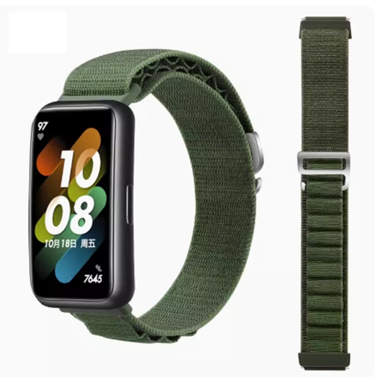 For Huawei Band 8 / 9 Loop Nylon Watch Band(Green) by bashfashion