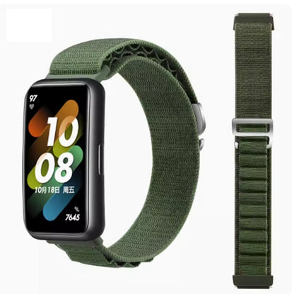 For Huawei Band 8 / 9 Loop Nylon Watch Band(Green) by bashfashion