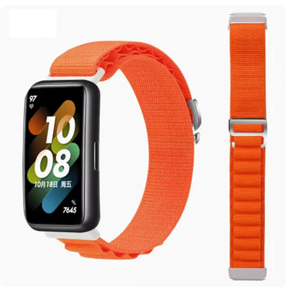 For Huawei Band 8 / 9 Loop Nylon Watch Band(Orange) by bashfashion