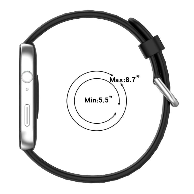 For Huawei Watch Fit4 / Fit4 Pro / Fit3 Silver Buckle Silicone Sports Watch Band(White) by bashfashion