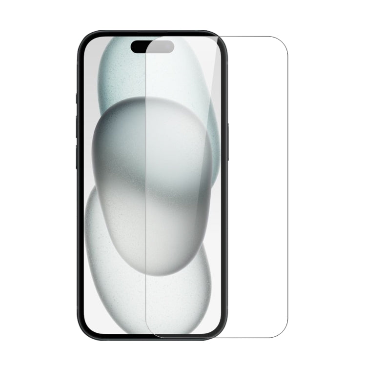 For iPhone 15 Plus NORTHJO 2pcs A++ Screen Protector Tempered Glass Film with Installation Frame by NORTHJO