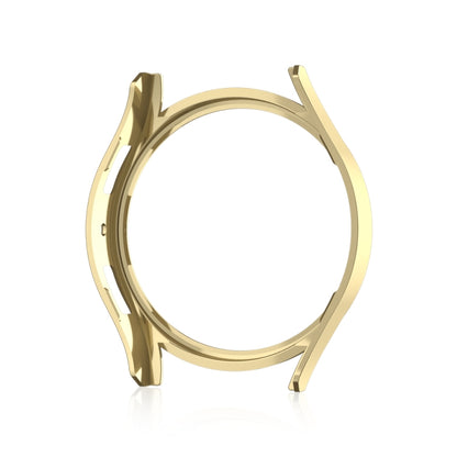 For Samsung Galaxy Watch 7 40mm Single Diamond Hollow PC Watch Protective Case(Gold) by bashfashion