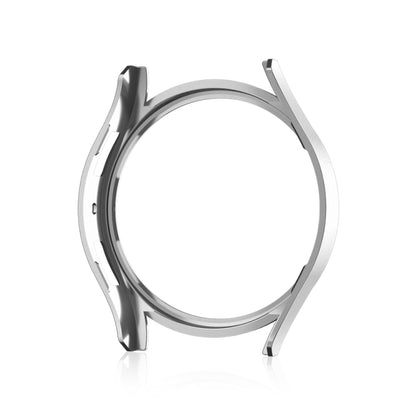 For Samsung Galaxy Watch 7 40mm Single Diamond Hollow PC Watch Protective Case(Silver) by bashfashion