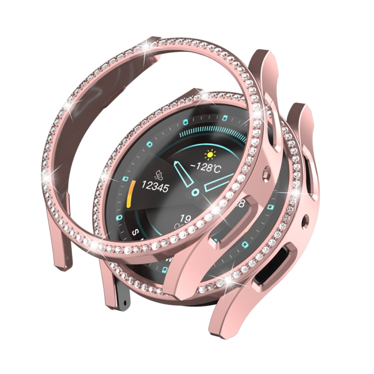 For Samsung Galaxy Watch 7 40mm Single Diamond Hollow PC Watch Protective Case(Transparent) by bashfashion
