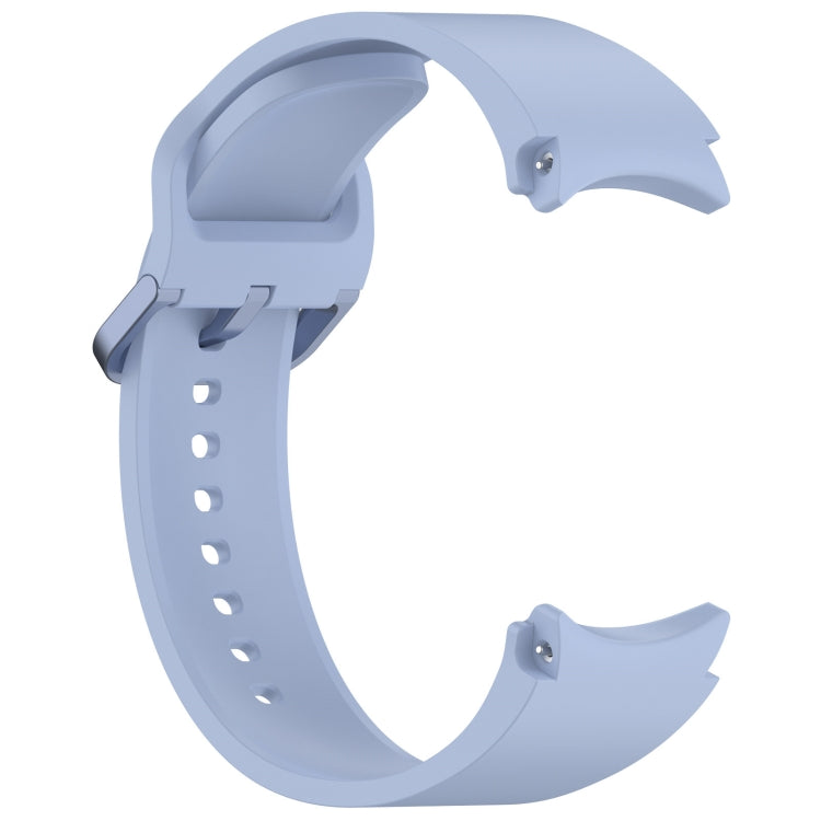 For Samsung Galaxy Watch 7 40 / 44mm Solid Color Colorful Buckle Quick Release Silicone Watch Band(Light Blue) by bashfashion