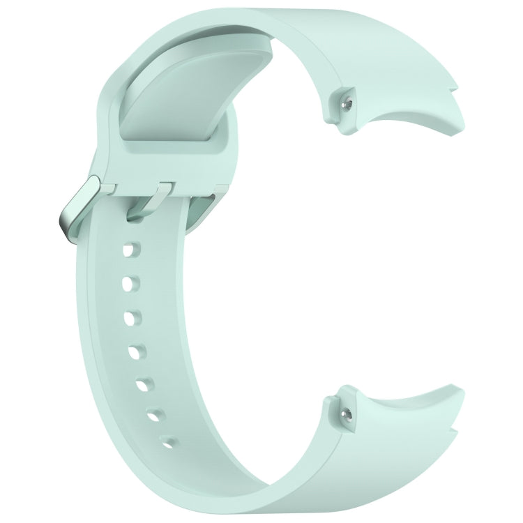 For Samsung Galaxy Watch 7 40 / 44mm Solid Color Colorful Buckle Quick Release Silicone Watch Band(Light Green) by bashfashion
