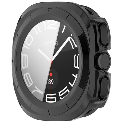 For Samsung Galaxy Watch Ultra 47mm / Ultra 2025 Tempered Film Integrated Waterproof PC Watch Protective Cover(Black) by bashfashion