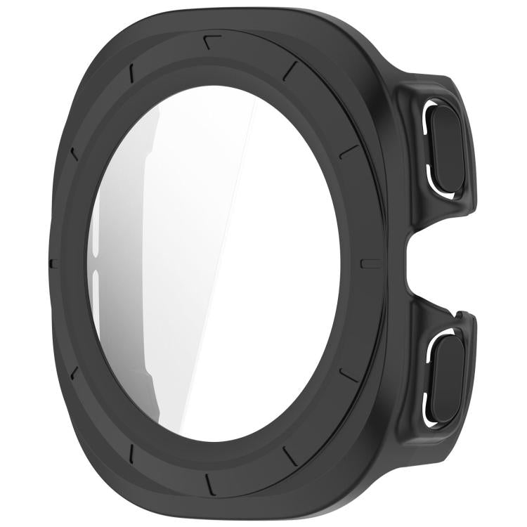 For Samsung Galaxy Watch Ultra 47mm / Ultra 2025 Tempered Film Integrated Waterproof PC Watch Protective Cover(Matte Black) by bashfashion